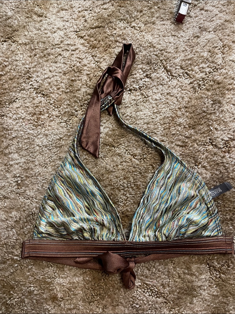 Kenneth Cole Woman’s Triangle Bikini Top Size Small